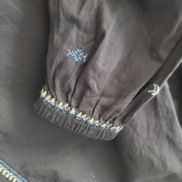 Aritzia Sunday Best Black Annalise Boho Blouse Size XS - Picture 12 of 12